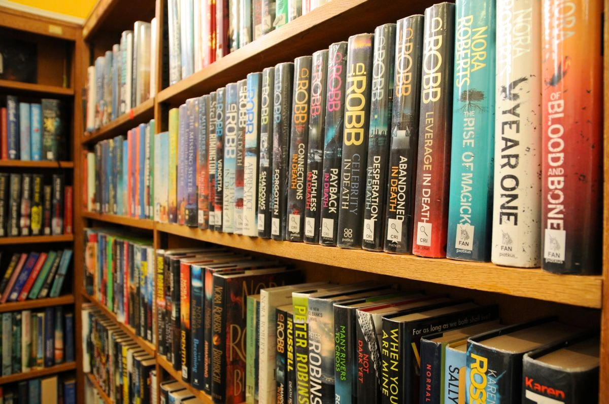 General fiction book selection at glebe farm community hub library